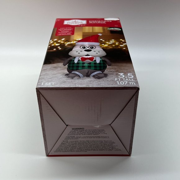 Holiday Time Airblown Inflatable Christmas Walrus Light Up Indoor Outdoor 3.5 Ft - Picture 6 of 7